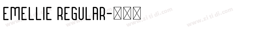 Emellie Regular字体转换